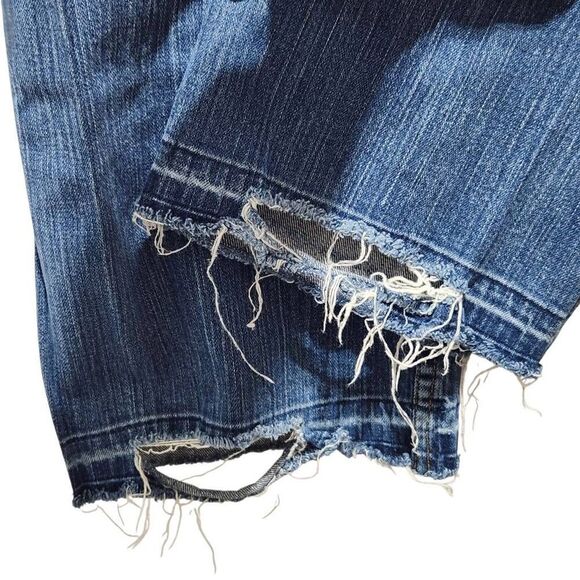 Allen B jeans bootcut amber bling pockets blue denim size 29 - Picture 6 of 9